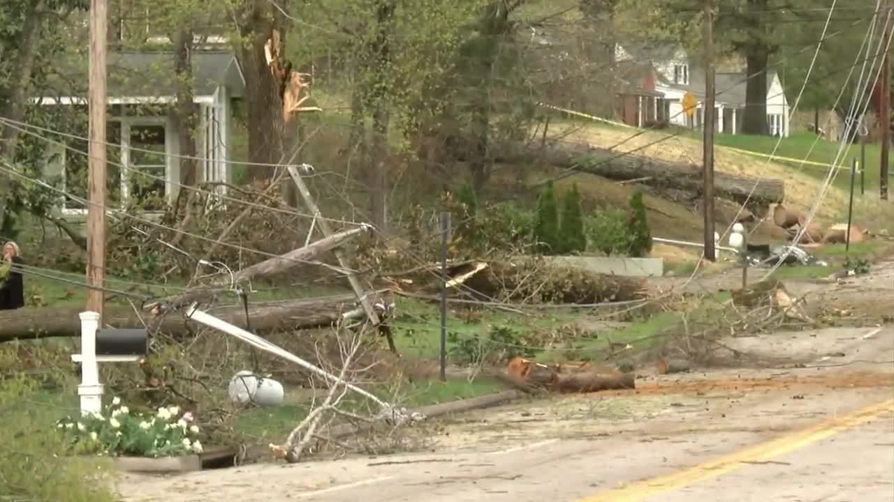 Cleanup continues in Danville after severe weather